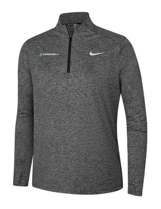 Nike Black Heather Womens Dri-FIT Element 1/2-Zip Pullover w/SuretyBonds.com Logo