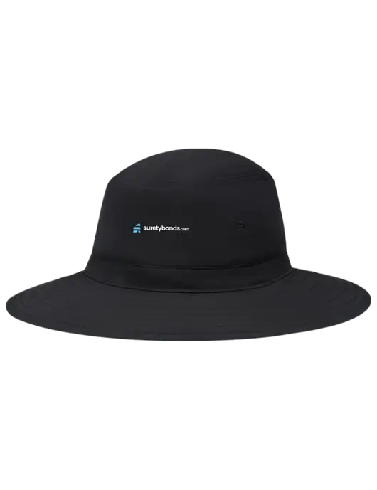 Black Booney Sun Hat w/SuretyBonds.com Logo