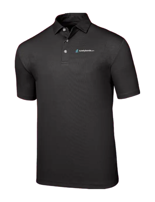 Callaway Birdseye Black Polo w/SuretyBonds.com Logo