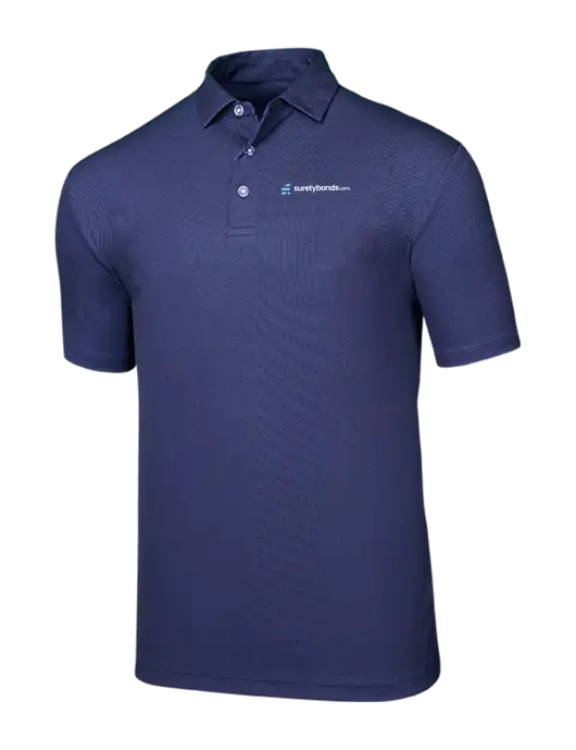 Callaway Birdseye Navy Polo w/SuretyBonds.com Logo