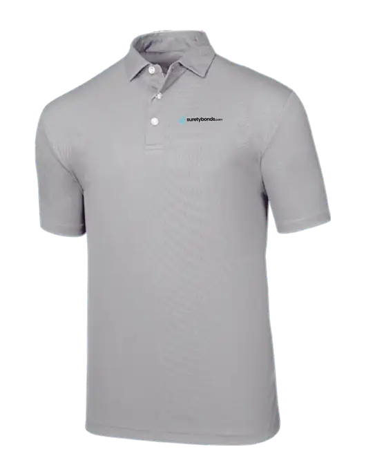 Callaway Birdseye Light Grey Polo w/SuretyBonds.com Logo