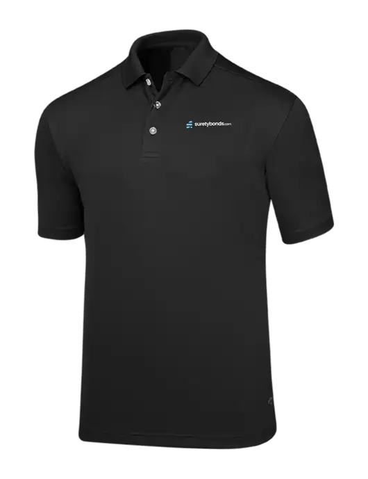 Callaway Core Black Performance Polo w/SuretyBonds.com Logo
