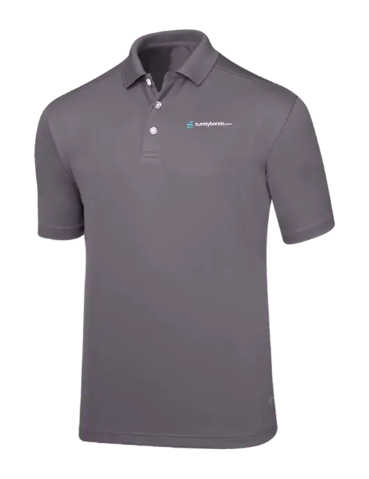 Callaway Core Medium Grey Performance Polo w/SuretyBonds.com Logo