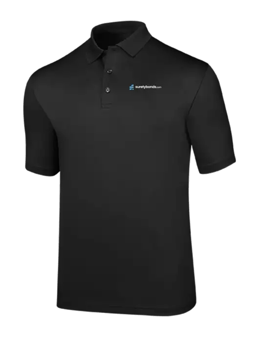 Callaway Opti-Dri Black Chev Polo w/SuretyBonds.com Logo