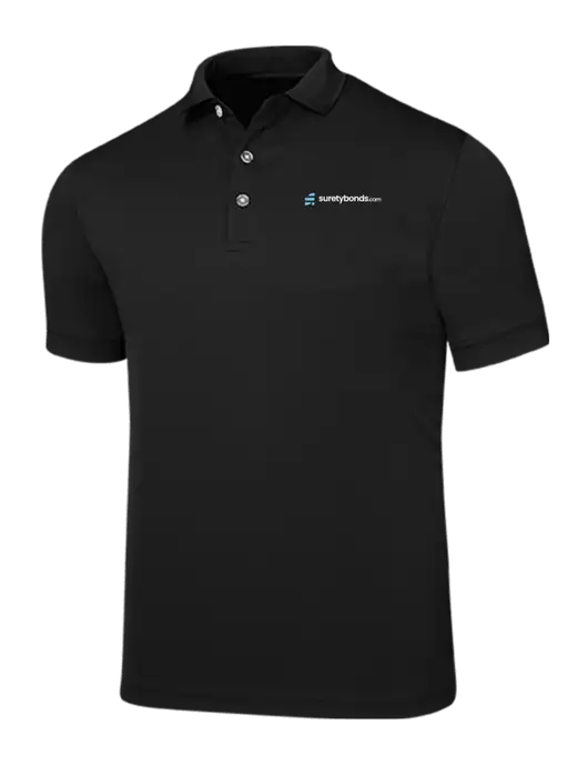 Callaway Ottoman Black Polo w/SuretyBonds.com Logo