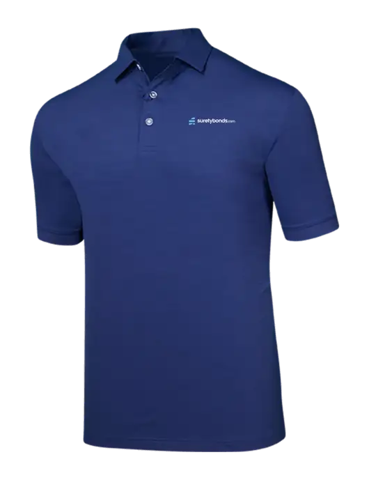 Callaway Navy Fashion Tonal Polo w/SuretyBonds.com Logo