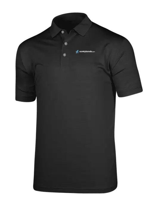 Callaway Vibrant Black Ventilated Polo w/SuretyBonds.com Logo
