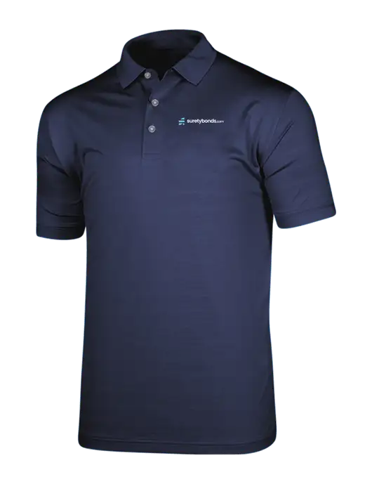 Callaway Vibrant Navy Ventilated Polo w/SuretyBonds.com Logo