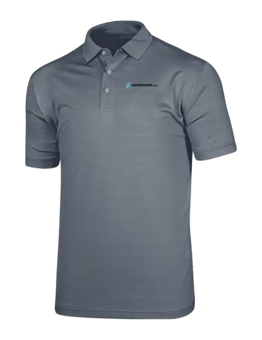 Callaway Vibrant Light Grey Ventilated Polo w/SuretyBonds.com Logo