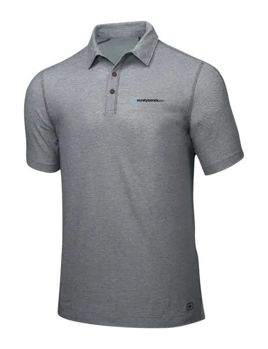 OGIO Medium Grey ONYX Polo w/SuretyBonds.com Logo