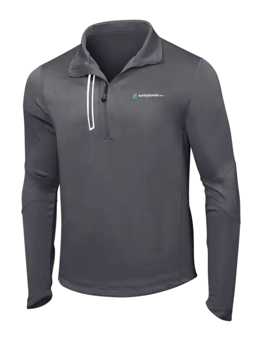 OGIO Gear Grey Endurance Fulcrum 1/4 Zip w/SuretyBonds.com Logo