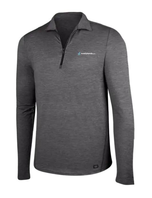 OGIO Gear Grey Heather Endurance Force 1/4 Zip w/SuretyBonds.com Logo