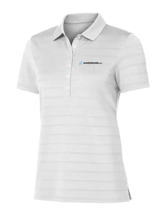 Callaway Womens Bright White Ventilated Polo w/SuretyBonds.com Logo