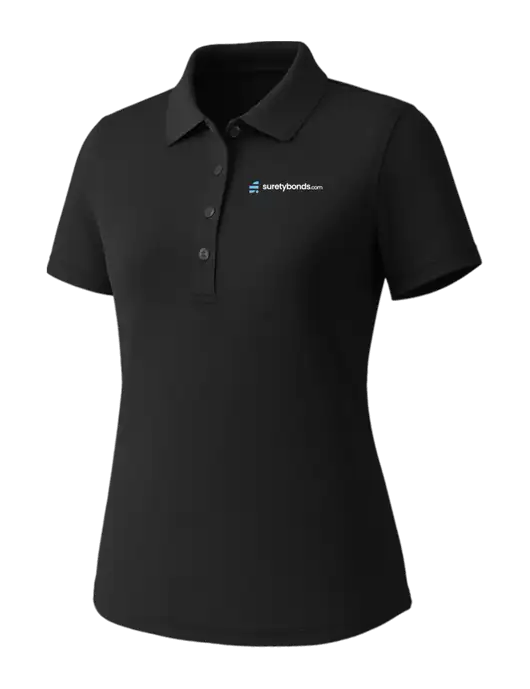 Callaway Womens Core Black Performance Polo w/SuretyBonds.com Logo