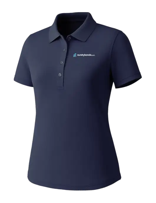 Callaway Womens Core Navy Performance Polo w/SuretyBonds.com Logo