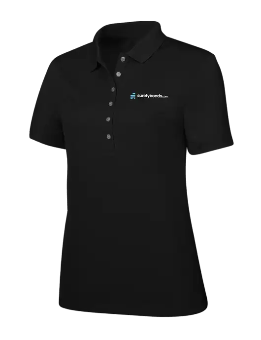 Callaway Womens Ottoman Black Polo w/SuretyBonds.com Logo