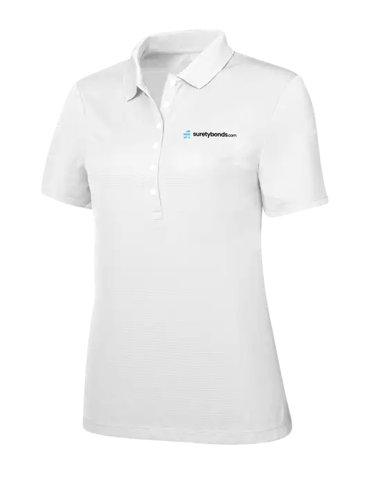 Callaway Womens Ottoman Bright White Polo w/SuretyBonds.com Logo