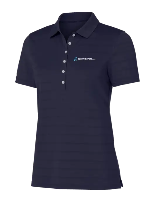 Callaway Womens Navy Ventilated Polo w/SuretyBonds.com Logo