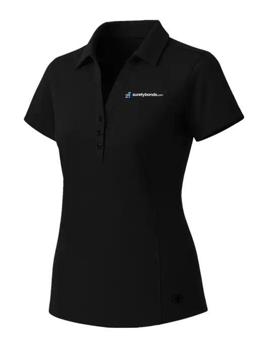 OGIO Womens Blacktop ONYX Polo w/SuretyBonds.com Logo