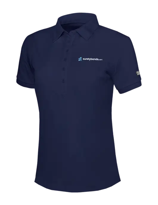 OGIO Womens Navy Jewel Polo w/SuretyBonds.com Logo