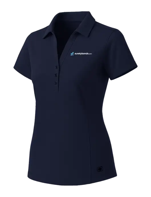 OGIO Womens Navy ONYX Polo w/SuretyBonds.com Logo