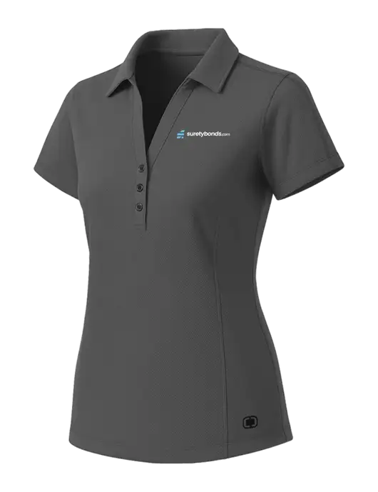 OGIO Womens Medium Grey ONYX Polo w/SuretyBonds.com Logo