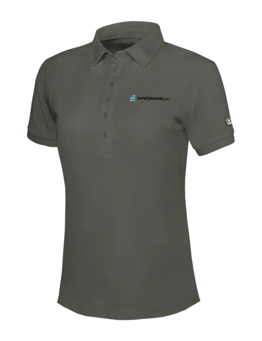 OGIO Womens Medium Grey Jewel Polo w/SuretyBonds.com Logo