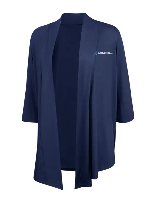 Dress Navy Blue Womens Concept Shrug w/SuretyBonds.com Logo