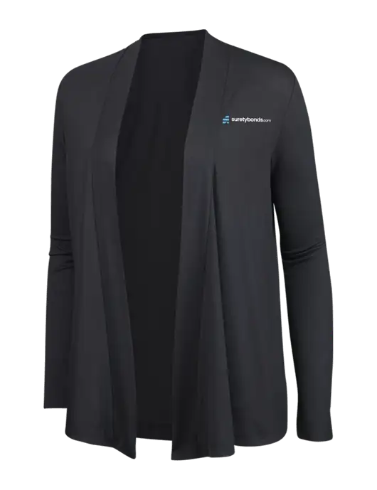 Smoke Grey Womens Concept Cardigan w/SuretyBonds.com Logo