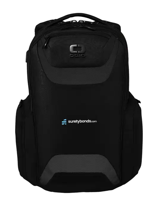 OGIO Black Charcoal Connected Pack w/SuretyBonds.com Logo