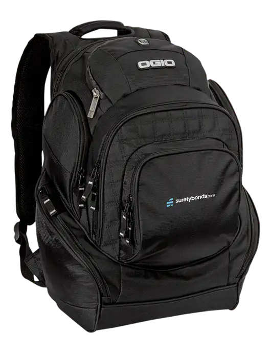 OGIO Black Mastermind Pack w/SuretyBonds.com Logo