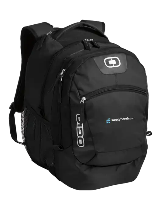 OGIO Black Rogue Pack
 w/SuretyBonds.com Logo