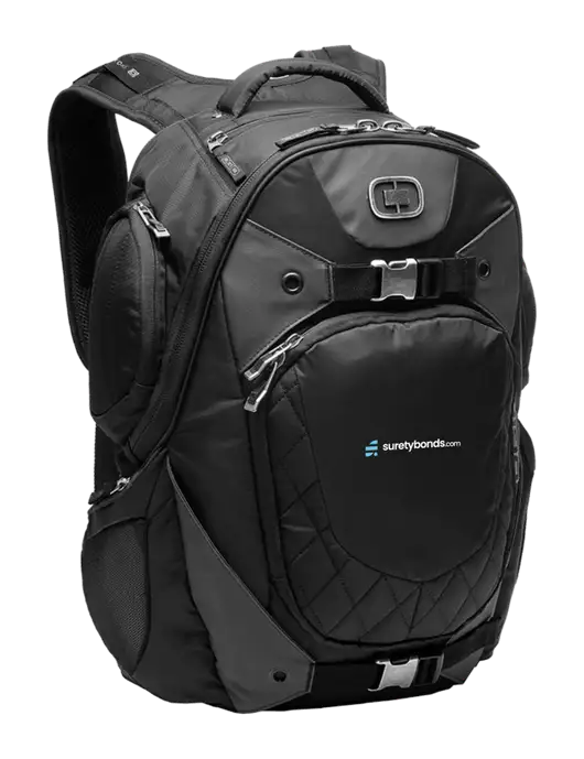 OGIO Black Squadron Pack w/SuretyBonds.com Logo