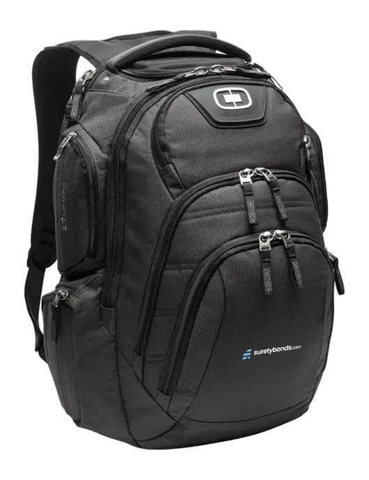 OGIO Black Surge RSS Pack
 w/SuretyBonds.com Logo