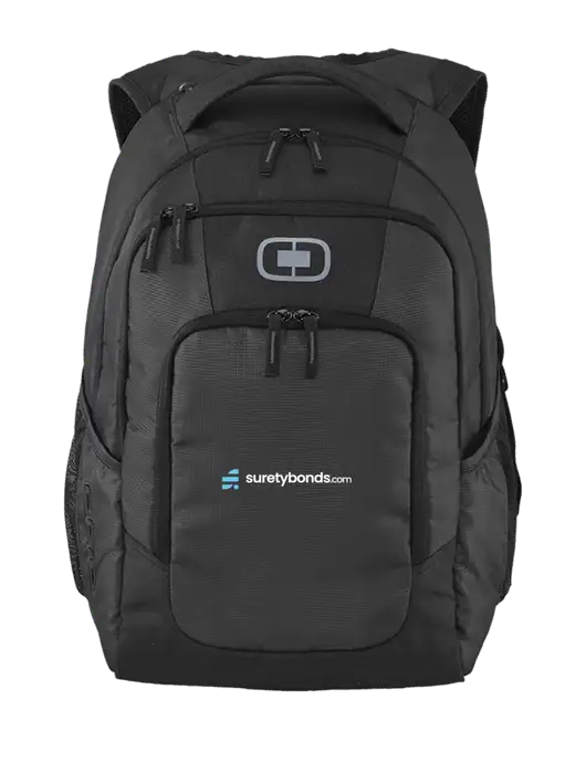 OGIO Diesel Grey Logan Laptop Backpack
 w/SuretyBonds.com Logo