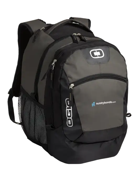OGIO Grey Rogue Pack
 w/SuretyBonds.com Logo