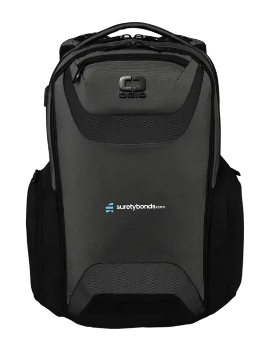 OGIO Tarmac Charcoal Connected Pack w/SuretyBonds.com Logo