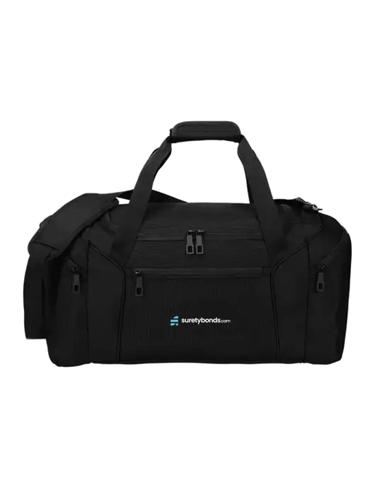 Slim & Lite Black Duffel    w/SuretyBonds.com Logo