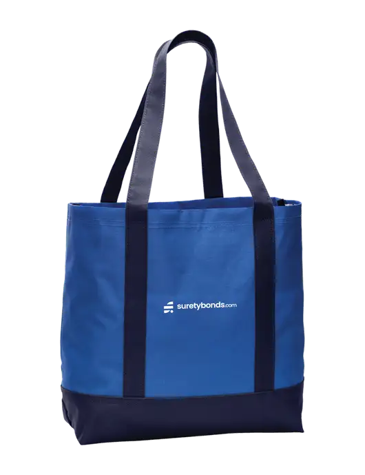 Carryall Blue/Navy Day Tote Twilight w/SuretyBonds.com Logo