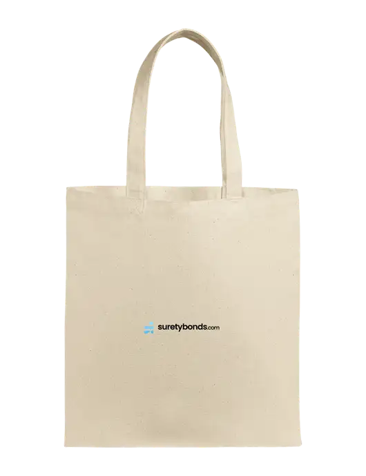 Eco Blend Natural Canvas Tote w/SuretyBonds.com Logo