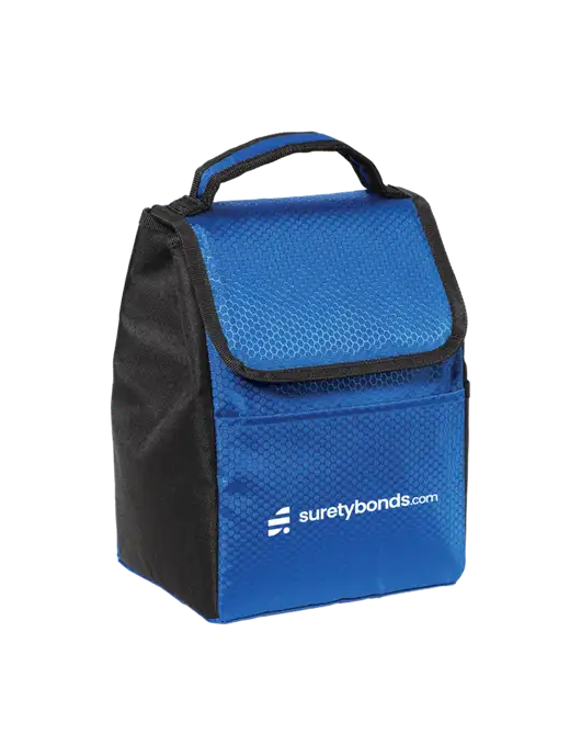 Lunch Bag Twilight Blue/Black Cooler w/SuretyBonds.com Logo