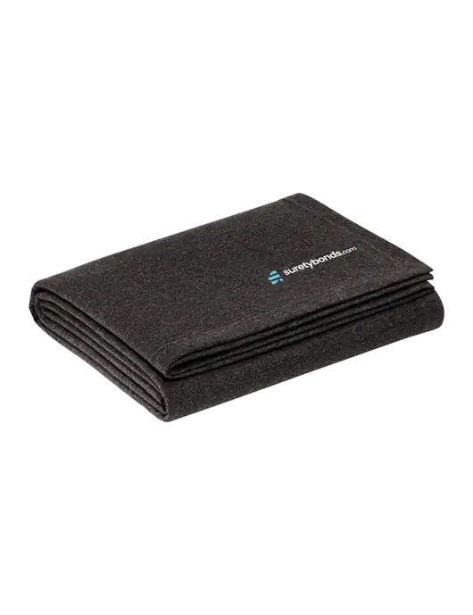 Recycled Charcoal Heather Blanket w/SuretyBonds.com Logo