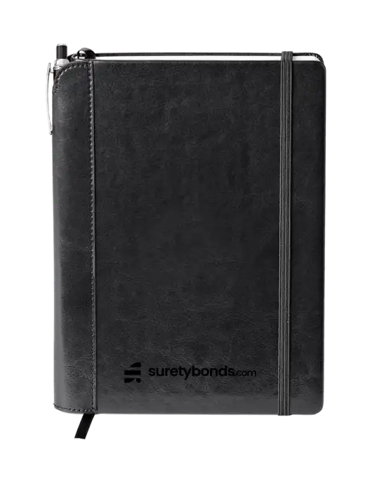 Fabrizio Black Journal 6.375 x 8.375 Combo w/SuretyBonds.com Logo