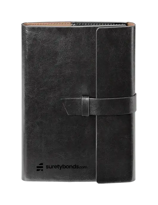 Fabrizio Black 6.875 x 9.56 Portfolio w/SuretyBonds.com Logo