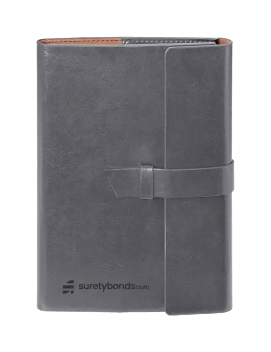 Fabrizio Grey 6.875 x 9.56 Portfolio w/SuretyBonds.com Logo