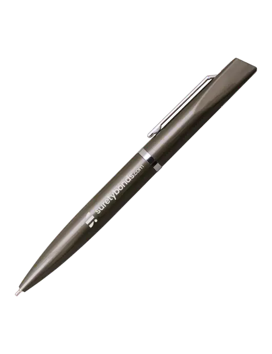 Santos Gunmetal Pen - Black Ink w/SuretyBonds.com Logo
