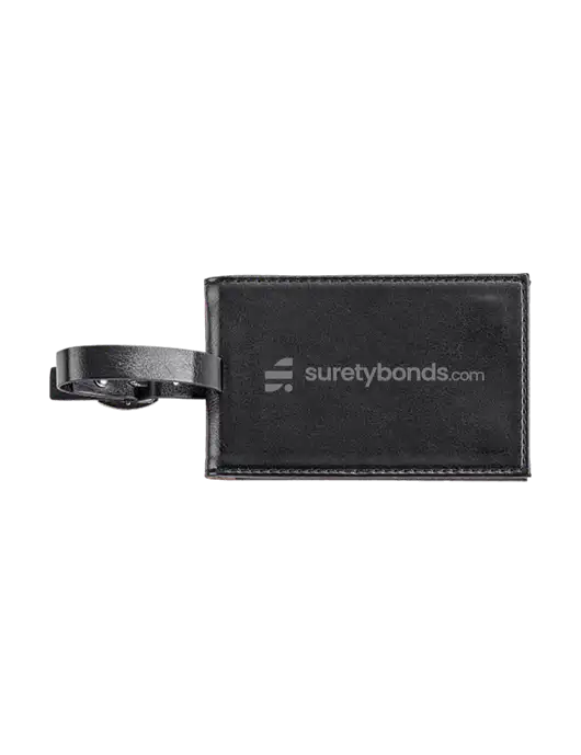 Fabrizio Black Executive Luggage Tag w/SuretyBonds.com Logo