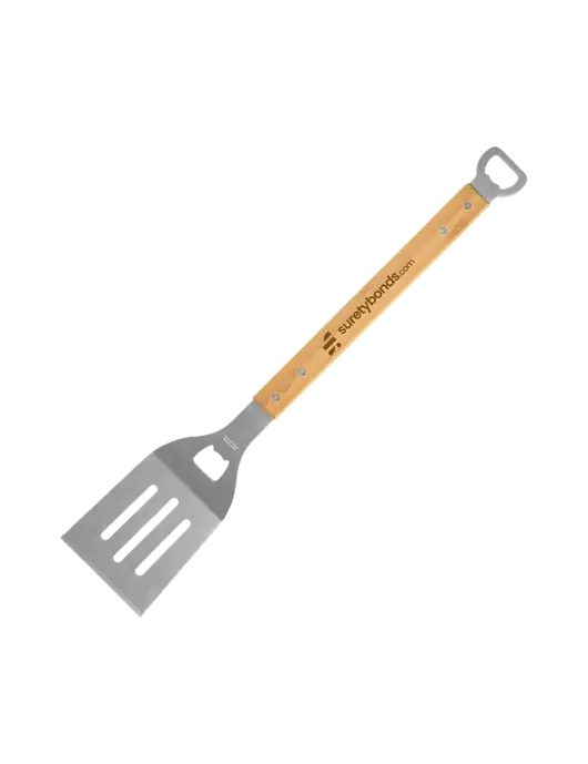 Bamboo BBQ Spatula w/SuretyBonds.com Logo