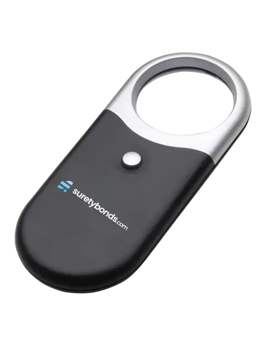 Compact Black Magnifier Light w/SuretyBonds.com Logo