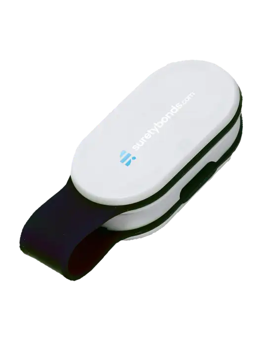 Magna Clip Black Personal Safety Light w/SuretyBonds.com Logo